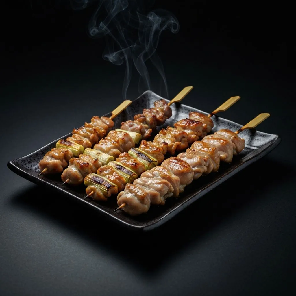 名物 備長炭の焼き鳥五種盛り